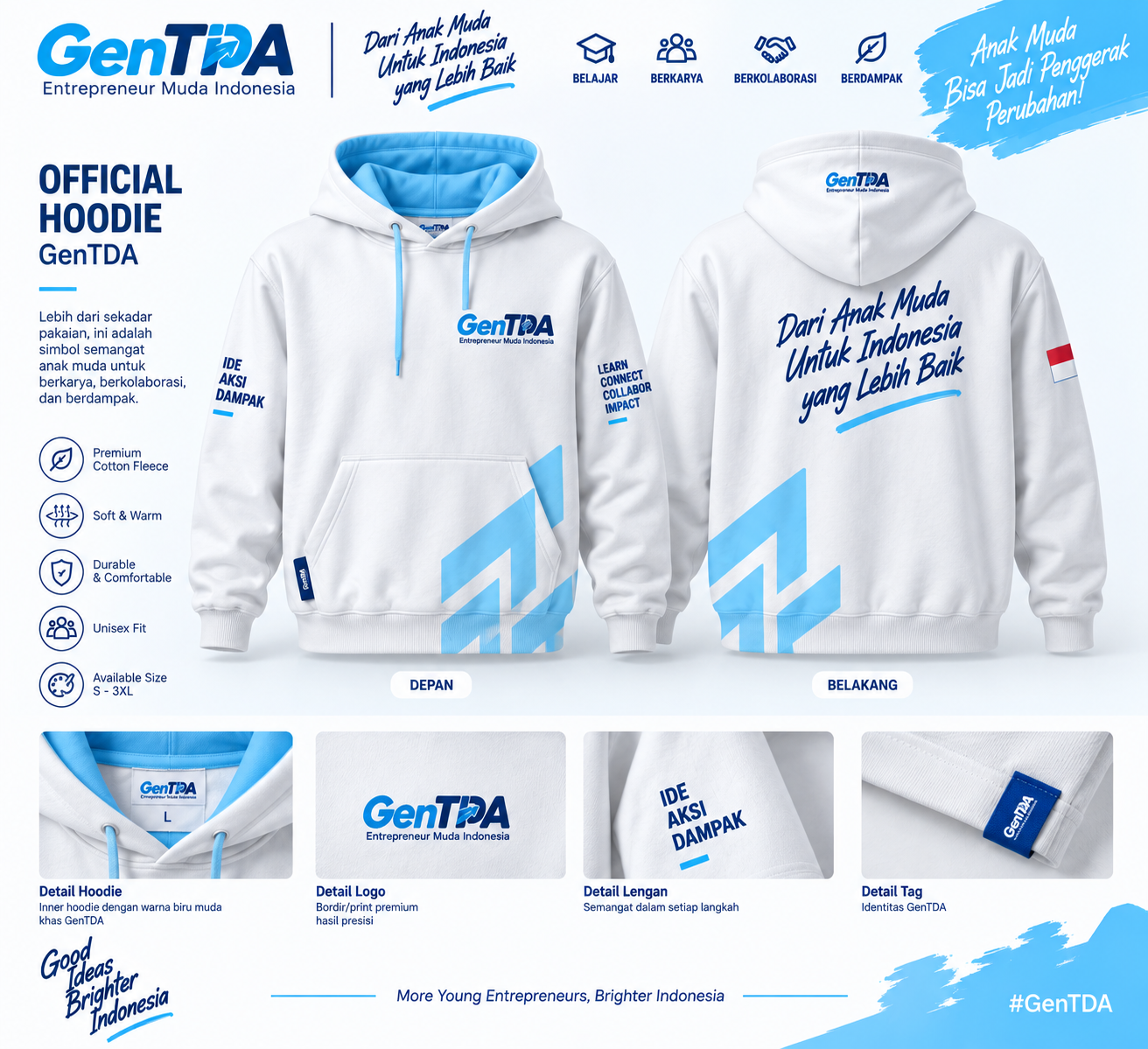 Hoodie genTDA Navy
