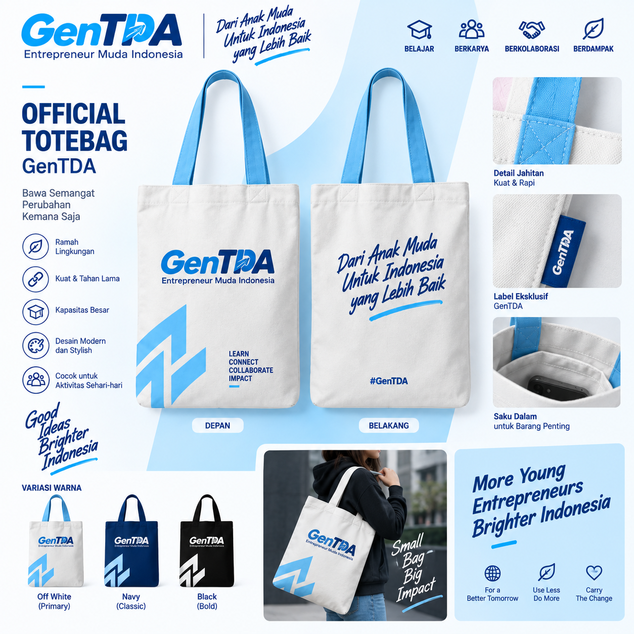 Totebag Canvas genTDA