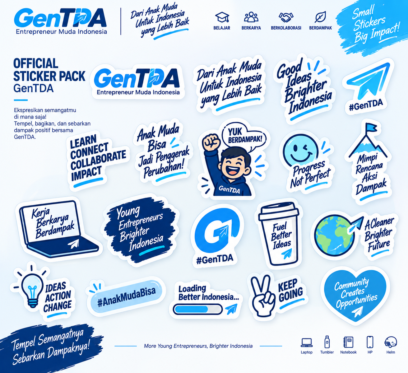 Sticker Pack genTDA (10 pcs)
